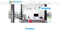 Desktop Screenshot of klimaservisba.sk